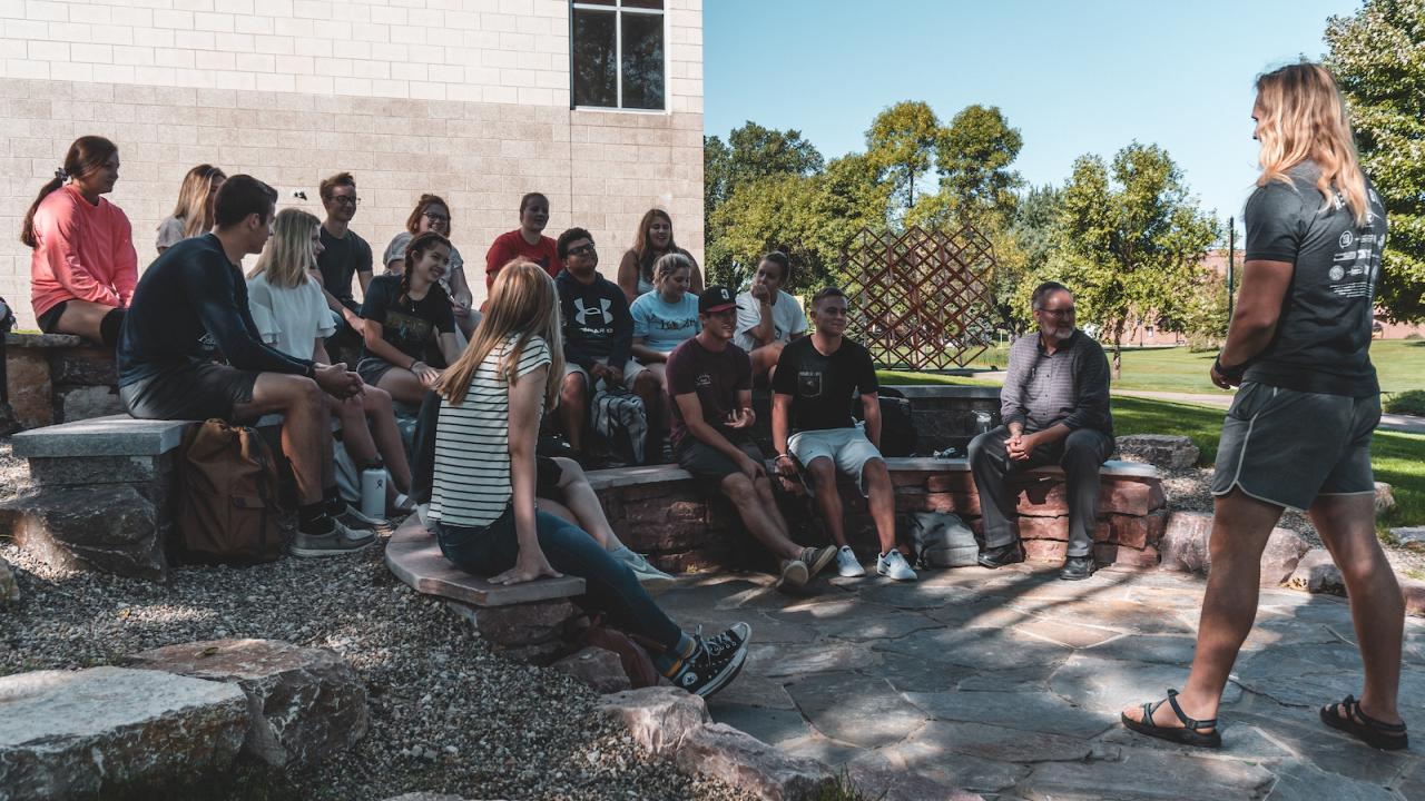 Outdoor classroom at AU